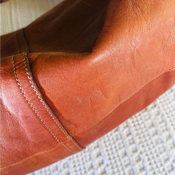 Coach Brown Leather Crescent Moon Handbag / Shoulder Bag - Picture 8 of 14